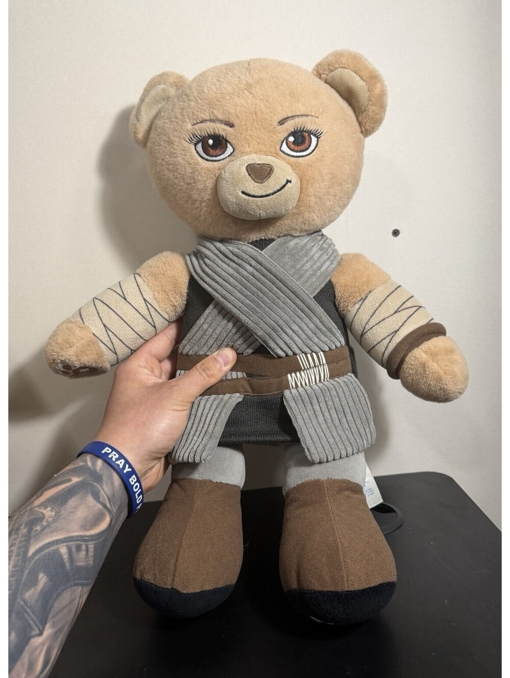 Build A Bear Star Wars Rey Skywalker Disney Force Awakens Plush Bear Toy 17 in